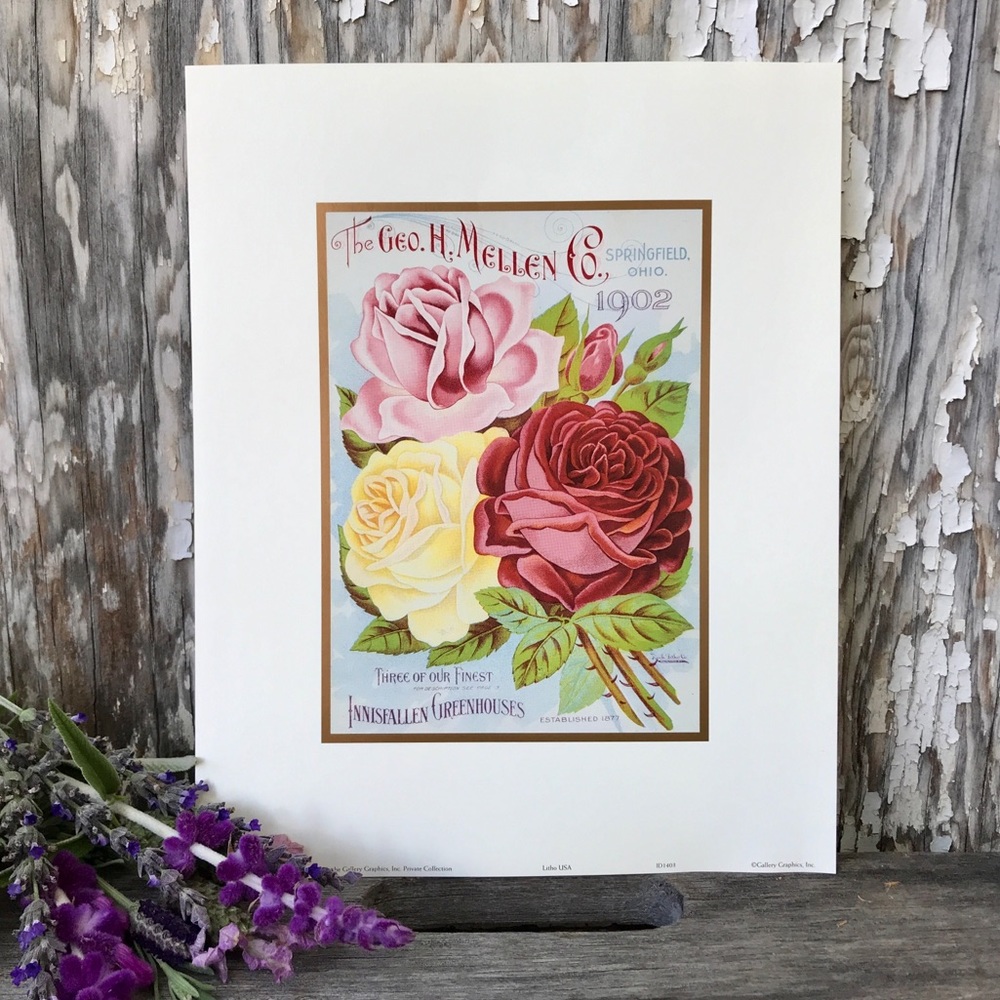 Victorian Cottage Style Print Lithograph #3 - Picture 7 of 7